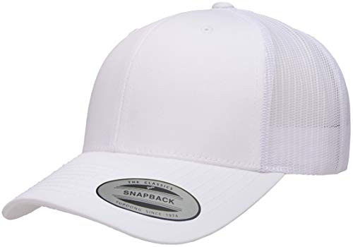 Yupoong YP Classics Retro Trucker Cap White OSFA