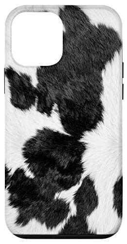 iPhone 12 mini Cow Milk Cowhide Skin Print Farm Animal Brown Lovers Gift Case