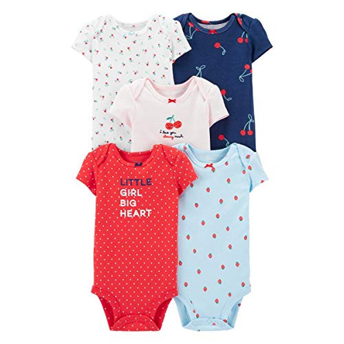 Carter's Baby Girls Bodysuits Cherries 3 Months