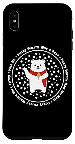 iPhone XS Max Fuzzy Wuzzy Was a Bear... Bear Cub Holding an Ice Cream Cone Case