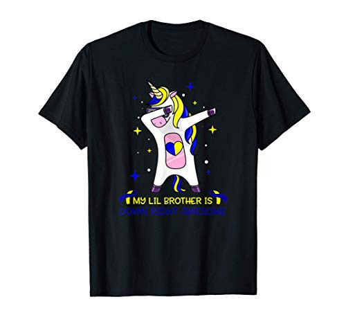 My Lil Brother Is Down Right Awesome Down Syndrome Awareness T-Shirt