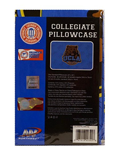 Northwest University of California Los Angeles Bruins 20x30 Standard Pillowcase Sham Northwest University of California Los Angeles Bruins 20x30 Standard Pillowcase Sham