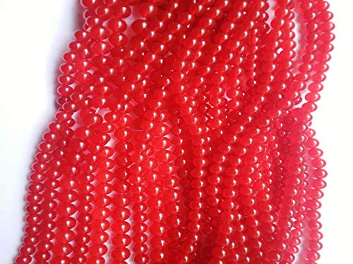 100pcs 10mm Red Chalcedony Beads Natural Round Red Stone Beads Loose Smooth Crystal Quartz Gemstone for Jewelry Making Craft DIY -Red Chalcedony Beads 10mm 016-