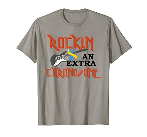 Rockin an Extra Chromosome Down Syndrome Guitar Kids T Shirt