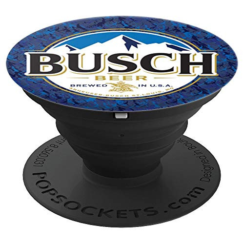 Busch Blue Camo PopSockets Stand for Smartphones & Tablets - PopSockets Grip and Stand for Phones and Tablets