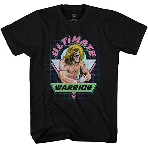 WWE Mens Ultimate Warrior Shirt - Ultimate Warrior - World Wrestling Champion T-Shirt -Black XX-Large-