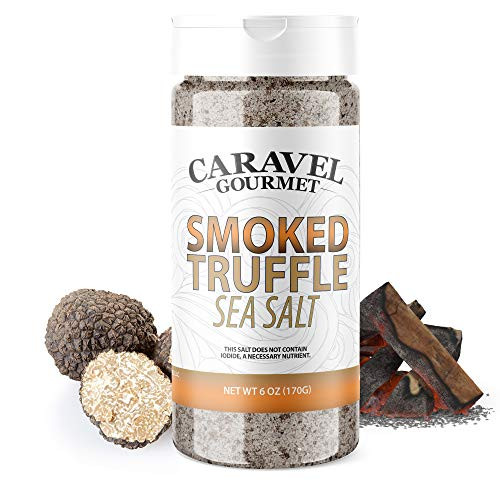Gourmet Infused Flavor Sea Salt Shakers by Caravel Gourmet -SMOKED TRUFFLE 1 Pack-