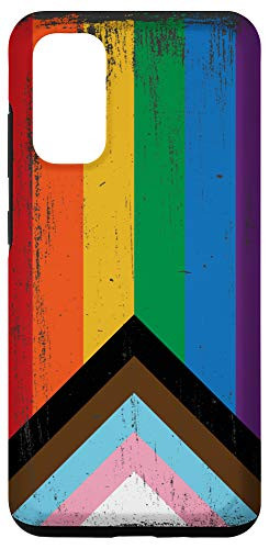 Galaxy S20 LGBTQ Progress Pride Flag - Vintage Paint Style Case