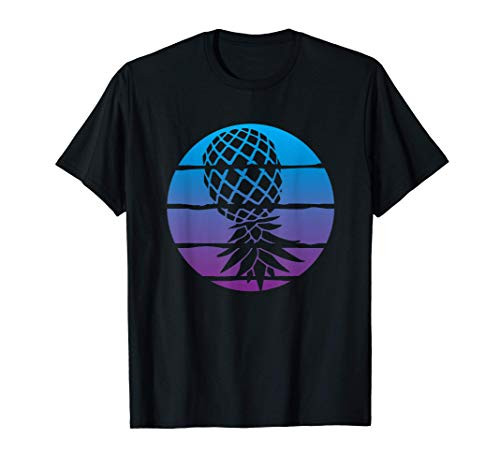 Vaporwave Aesthetic Pineapple Upside Down Pineapple Swinger T-Shirt