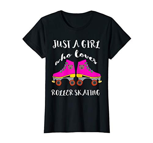Just A Girl Who Loves Roller Skating Roller Skates Skaters T-Shirt