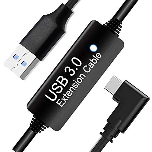 16FT Oculus Link Cable with Signal Booster for Oculus Quest 2- Quest VR Headset USB 3.0 Type A to C High Speed Data Transfer Charging Cord for Oculus Quest Headset and Gaming PC