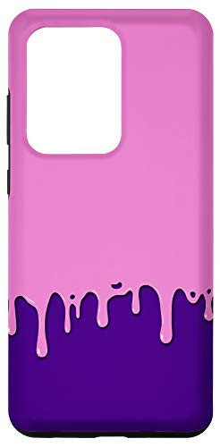 Galaxy S20 Ultra Dripping Paint Pink and Purple Case