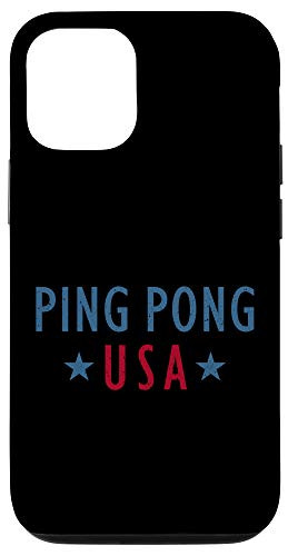 iPhone 12-12 Pro Table Tennis Vintage Ping Pong USA Table Sports Gift Case