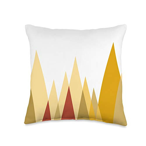 Travel Theme Decorative Pillows Camper Gift Women Geometric Camping Adventure Decorative RV Camper Throw Pillow 16x16 Multicolor