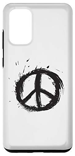 Galaxy S20 plus Peace Sign Paint Splatter Design Hippie Love Peace Retro Case