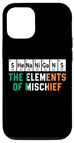 iPhone 12-12 Pro Funny Shenanigans Pun Periodic Table Chemistry Geek Gift Case