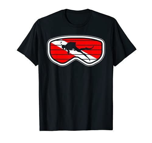 Scuba Diving Diver Down Snorkel Goggles Flag Diving T-Shirt