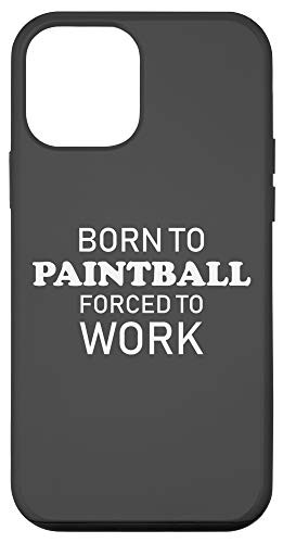iPhone 12 mini Funny Paintballing Born To Paintball Forced To Work Case