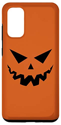 Galaxy S20 Funny Halloween Pumpkin Face Costume - Orange Case