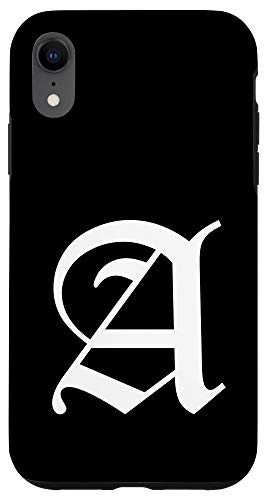 iPhone XR Old English Letter A Case