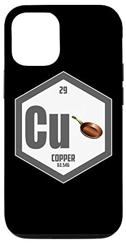iPhone 12-12 Pro Copper Chemical Element Periodic Table - For Nerds and Geeks Case