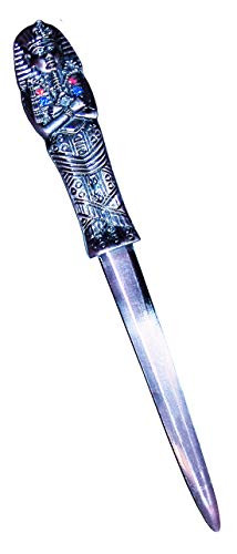 Decorative Metal Envelope Letter Opener Office Ancient Egyptian King TUT -Tutankhamun- -Silver-