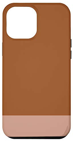 iPhone 12 Pro Max Minimalist Earth Tones Solid Color Block Case