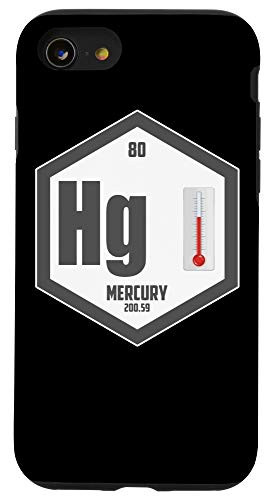 iPhone SE -2020- - 7 - 8 Mercury Chemical Element Periodic Table -For Nerds and Geeks Case