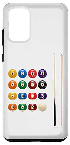 Galaxy S20 plus Funny Billiard Balls Cue Stick Rack Pool Player Case