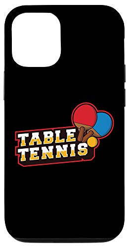 iPhone 12-12 Pro Table tennis crossed paddles and Ball sports gift Case