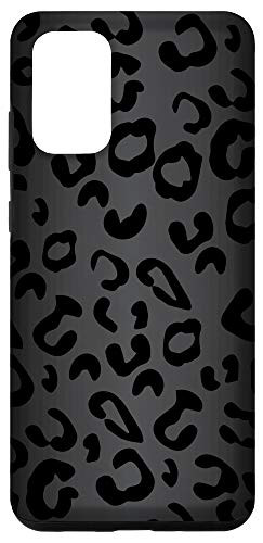 Galaxy S20 plus Black Gray Gradient Cheetah Leopard Large Pattern Case Case