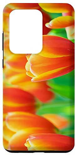 Galaxy S20 Ultra Orange Tulip Flowers Case