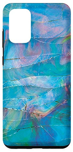 Galaxy S20 plus Blue Artistic Watercolor Paint Strokes Abstract Case