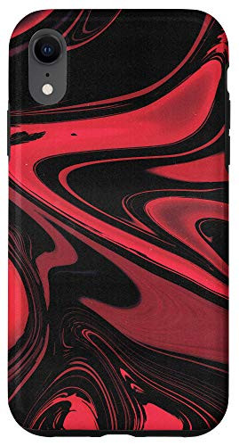 iPhone XR Paint Artistic Art Red Black Pattern II Aesthetic Case