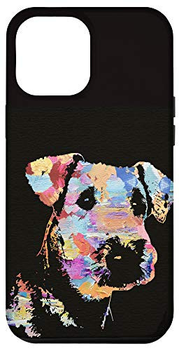 iPhone 12 Pro Max Pastel Paint Airedale Terrier Portrait Case