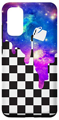 Galaxy S20 Checkers Space Art Checkered Space Paint Checkered Pattern Case