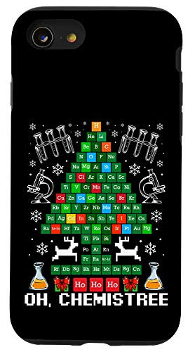 iPhone SE -2020- - 7 - 8 Oh Chemistree Christmas Chemistry Science Periodic Table Case