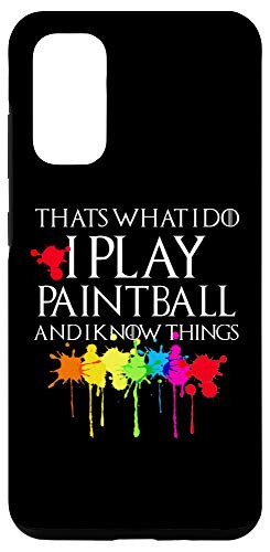 Galaxy S20 Funny PAINTBALL Player Colored Splashes Paintball Gift Case