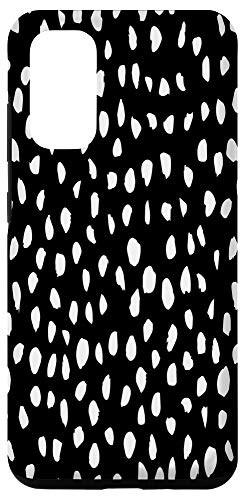 Galaxy S20 Dalmatian Pattern Brush Stroke White Large Spots White BG DS Case