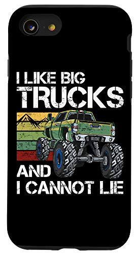 iPhone SE -2020- - 7 - 8 Monster Truck Gifts - I Like Big Trucks and I Cannot Lie Case