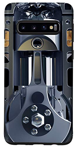 Galaxy S10 Mechanic Engine Metal Piston Cylinders Metal PC Case