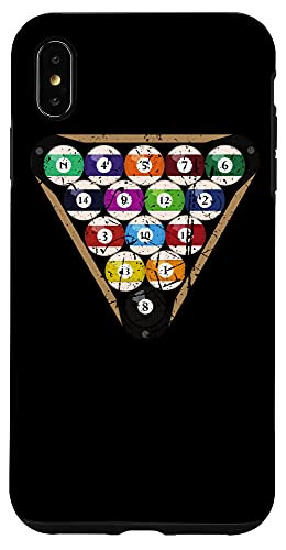 iPhone XS Max Billiards Ball Pool Rack Snooker Player Funny Billiard Case