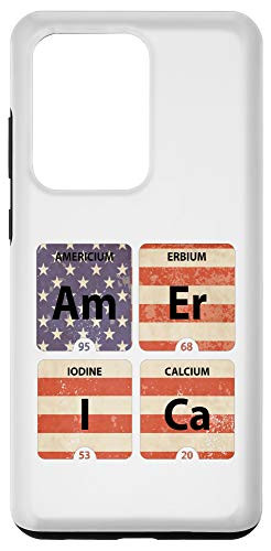 Galaxy S20 Ultra Science Chemistry Periodic Table of America Patriotic Flag Case