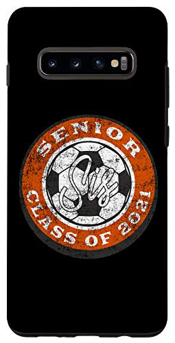 Galaxy S10 plus Senior Soccer Player Sister Class of 2021 Burnt Orange Case