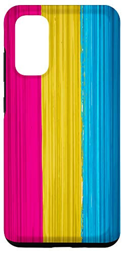 Galaxy S20 Pansexual Pride Flag Paint Strokes Case