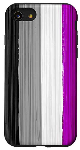 iPhone SE -2020- - 7 - 8 Asexual Pride Flag Paint Strokes Case
