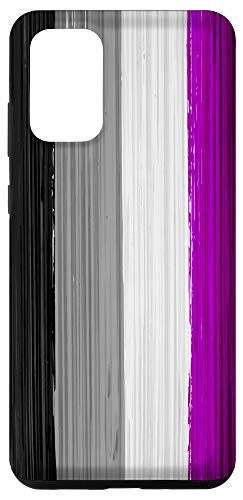 Galaxy S20 plus Asexual Pride Flag Paint Strokes Case