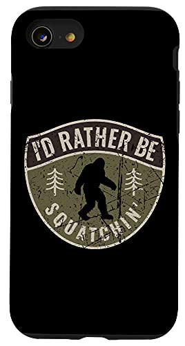 iPhone SE -2020- - 7 - 8 Vintage Sasquatch I'd Rather Be Squatchin' Big Foot Case