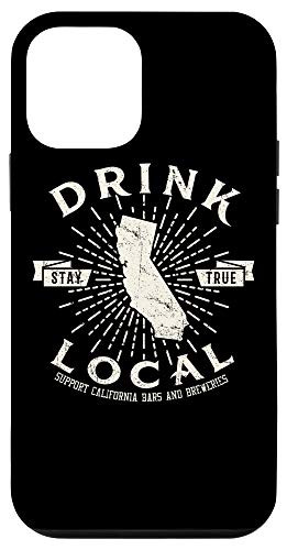 iPhone 12 mini Drink Local Beer Brewery California Support shirt Case