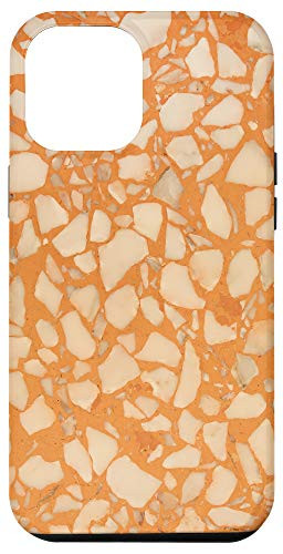 iPhone 12 Pro Max Terrazzo Orange Blush Light Terracotta Pattern Aesthetic Case